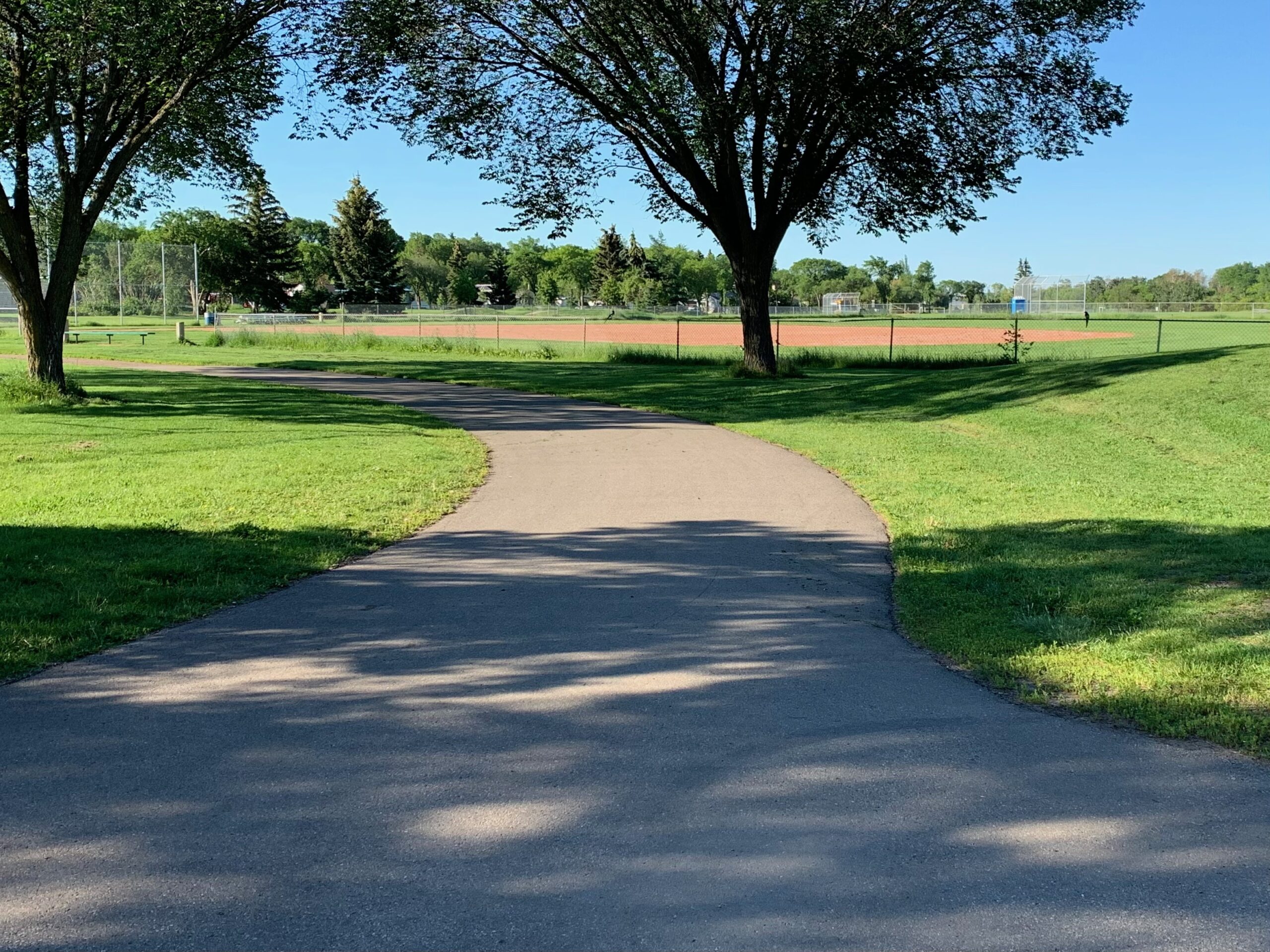 The neighbourhood has many walking and biking paths.