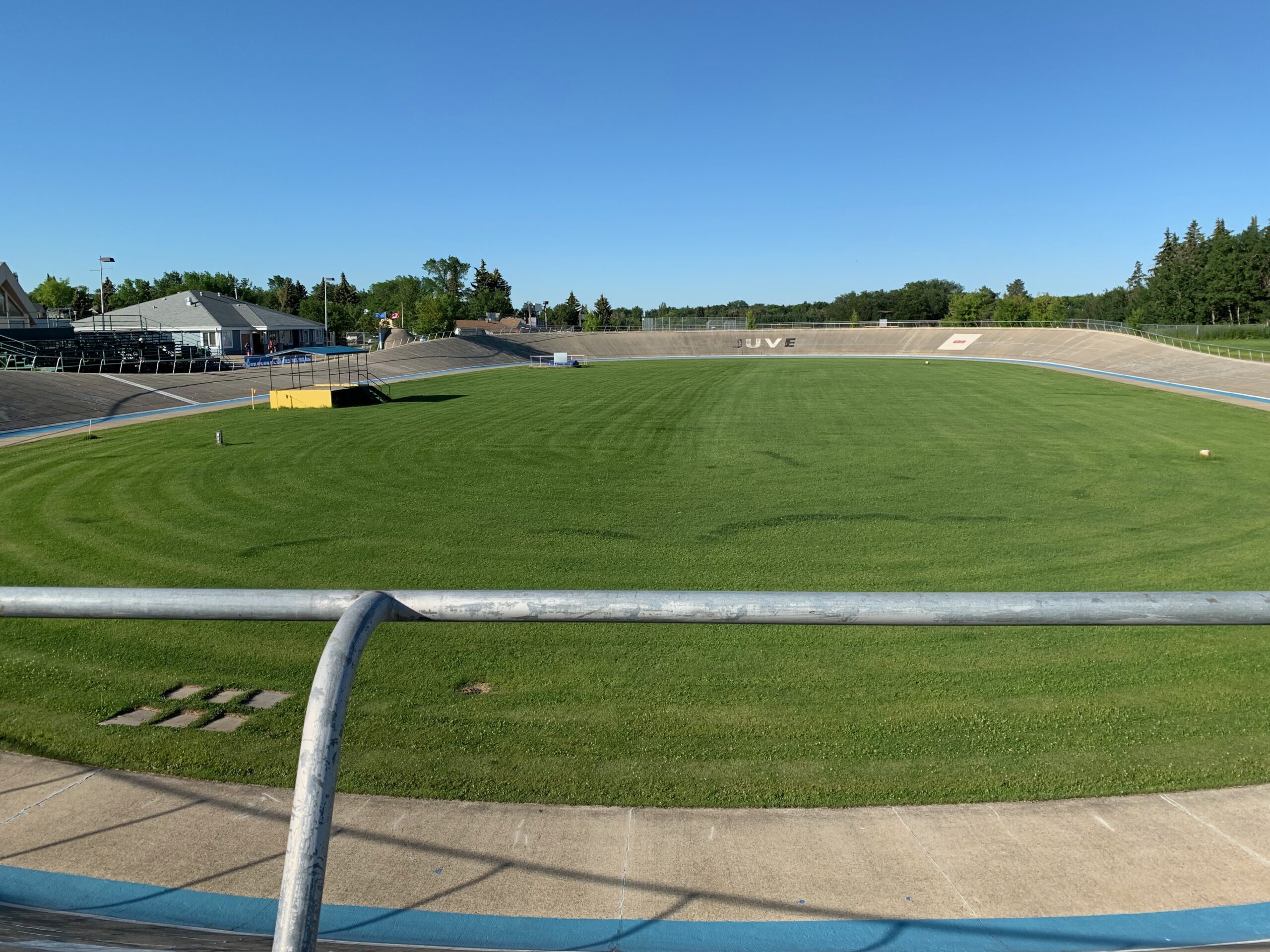 The Argyll Velodrome is nestled in one end of the Mill Creek Ravine.